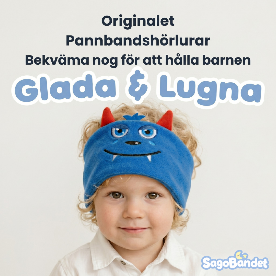 SagoBandet - Mjuka hörlurar för sagor, musik & lugna stunder